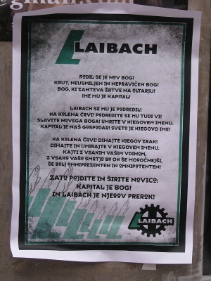 Hommage Laibachovem plakatiranju, 24. september 2010